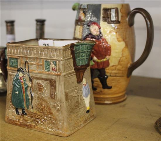 Doulton Pickwick jug & another